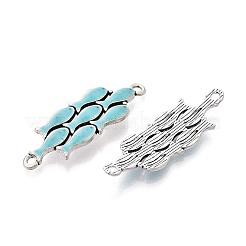 Alloy Enamel Connector Charms&nbsp;TIBE-N016-09AS-02