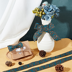 Ethnic Style Embroidery Polycotton Ribbons&nbsp;OCOR-WH0066-66