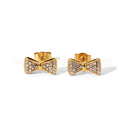 Elegant 304 Stainless Steel Bowknot Stud Earrings&nbsp;HU4691