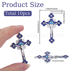 10Pcs Alloy Enamel Big Pendants&nbsp;ENAM-SC0006-99