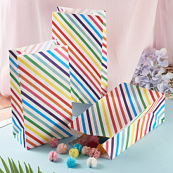 12Pcs Rainbow Color Rectangle Paper Candy Bags&nbsp;ABAG-TA0002-34B