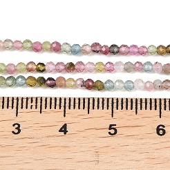 Natural Multicolor Tourmaline Beads Strands&nbsp;G-B175-D02-2mm