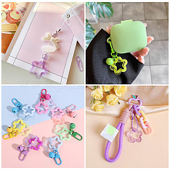 90Pcs 15 Colors Imitation Jelly Acrylic Pendants&nbsp;MACR-TA0002-49