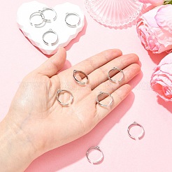 SHEGRACE Adjustable Brass Ring Components&nbsp;XGR0088P-132P