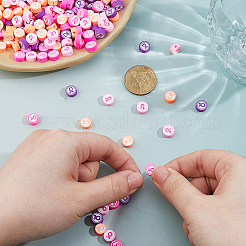 400Pcs 4 Styles Handmade Polymer Clay Beads&nbsp;CLAY-FH0001-28