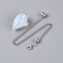 Opalite Dowsing Pendulum Pendants&nbsp;AJEW-N005-02B