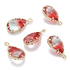Two Tone Transparent Glass Pendants&nbsp;GLAA-F110-02A