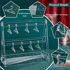 1 Set Transparent Acrylic Earring Display Stands&nbsp;EDIS-PH0001-24C
