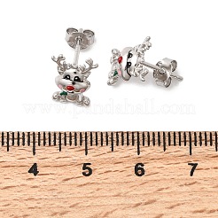 925 Sterling Silver Stud Earrings&nbsp;EJEW-D342-01P