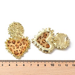 Alloy Acrylic Dangle Stud Earrings&nbsp;LS-EJEW-V009-01G-01