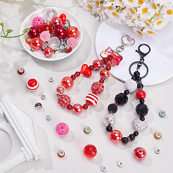 24Pcs 12 Styles Opaque Acrylic Beads&nbsp;MACR-BM0001-03B