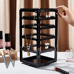360 Degree Plastic Rotating Jewelry Organizer Display Stands&nbsp;EDIS-WH0022-11B