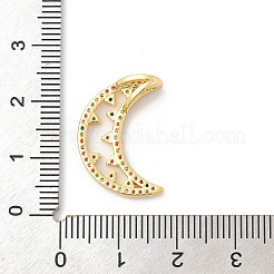 Brass Micro Pave Cubic Zirconia Pendants&nbsp;ZIRC-I069-02G-05