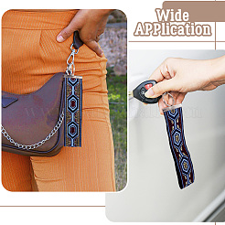 3Pcs Vintage Polyester Ribbon Keychain&nbsp;KEYC-TAC00048