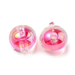 UV Plating Rainbow Iridescent Acrylic Beads&nbsp;OACR-A014-02D