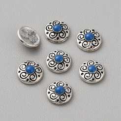 Tibetan Style Alloy Cabochons&nbsp;MRMJ-WH0075-97H