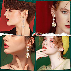 20Pcs Brass Cubic Zirconia Ear Stud Findings&nbsp;KK-BBC0004-97