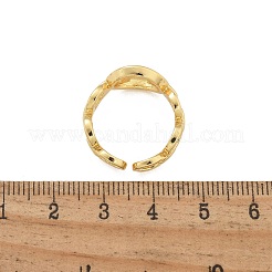 Brass Open Cuff Rings for Women&nbsp;RJEW-K289-01G-I