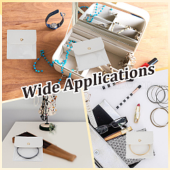 6Pcs PU Leather Jewelry Storage Bags with Iron Button&nbsp;ABAG-CL0001-22A