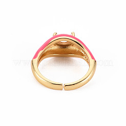 Brass Micro Pave Clear Cubic Zirconia Cuff Rings&nbsp;RJEW-S045-083-NR