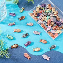 50Pcs 10 Colors Synthetic Turquoise Beads&nbsp;TURQ-TA0001-08