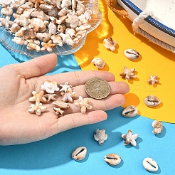 140Pcs 7 Styles Ocean Theme Opaque Acrylic Beads&nbsp;SACR-YW0002-12