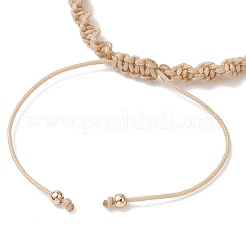 Natural Cultured Freshwater Pearl & Brass & 304 Stainless Steel Beads Braided Bead Bracelets for Women&nbsp;BJEW-JB13109-02