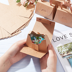 Foldable Kraft Paper Candy Gift Box&nbsp;CON-WH0094-24A