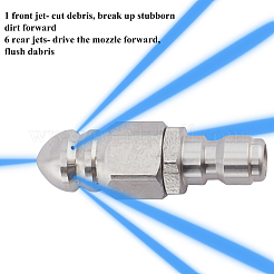 Brass Sewer Jetting Nozzle&nbsp;AJEW-GA0002-22