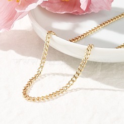 3.5MM 304 Stainless Steel Curb Chain Necklaces&nbsp;NJEW-T016-10G