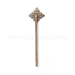 Brass Hair Bobby Pin Findings&nbsp;X-HJEW-H009-AB