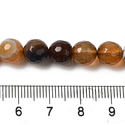 Dyed & Heated Natural Banded Agate Beads Strands&nbsp;G-P539-F01-04