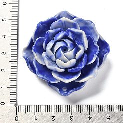 Synthetic Shell Dyed Carved Flower Connector Charms&nbsp;SHEL-D081-01C