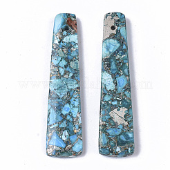 Synthetic Regalite/Imperial Jasper/Sea Sediment Jasper Pendants&nbsp;G-S366-010