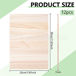 Rectangle Wood Breaking Boards&nbsp;WOOD-WH0131-02A-1