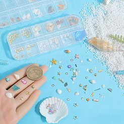 Ocean Theme Natural Shell & Resin & Plastic & Alloy Nail Art Decoration&nbsp;MRMJ-CP0001-34D