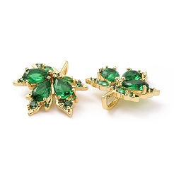 Brass Micro Pave Cubic Zirconia Pendants&nbsp;KK-E068-VC400