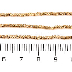 Electroplated Synthetic Non-magnetic Hematite Beads Strands&nbsp;G-H027-E01-01