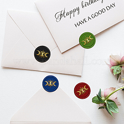 Brass Wax Seal Stamp with Handle&nbsp;AJEW-WH0184-0501