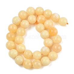 Natural Yellow Calcite Beads Strands&nbsp;G-C251-A01-12mm