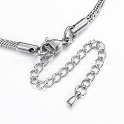 Non-Tarnish 304 Stainless Steel Snake Chain Bracelets&nbsp;X-BJEW-H491-01P
