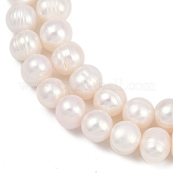 Natural Cultured Freshwater Pearl Beads Strands&nbsp;PEAR-I007-07J-05A