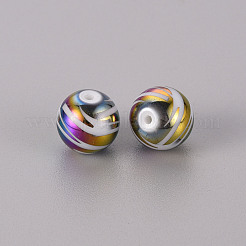 Electroplate Glass Beads&nbsp;EGLA-Q123-003F