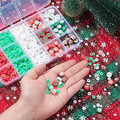 9 Style Christmas Handmade Polymer Clay Beads&nbsp;CLAY-YW0001-91