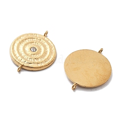 PVD Vacuum Plating 304 Stainless Steel Flat Round Vortex Connector Charms&nbsp;STAS-R130-23G