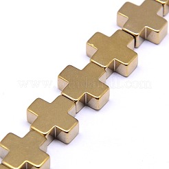 Electroplate Non-magnetic Synthetic Hematite Beads Strands&nbsp;G-I096-01