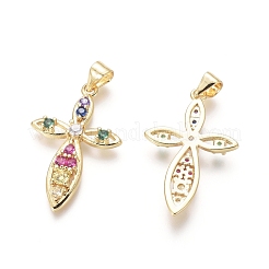 Golden Plated Brass Pendants&nbsp;ZIRC-L087-009G