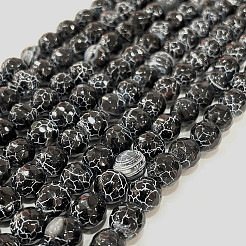 Crackle Agate Beads Strands&nbsp;G-A002-1