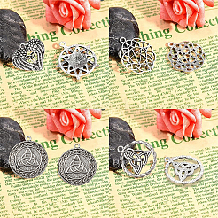 Tibetan Style Alloy Pendants&nbsp;TIBEP-SC0001-05AS