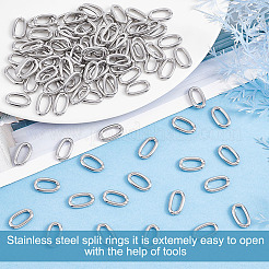 100Pcs 304 Stainless Steel Open Jump Rings&nbsp;STAS-PH0004-41